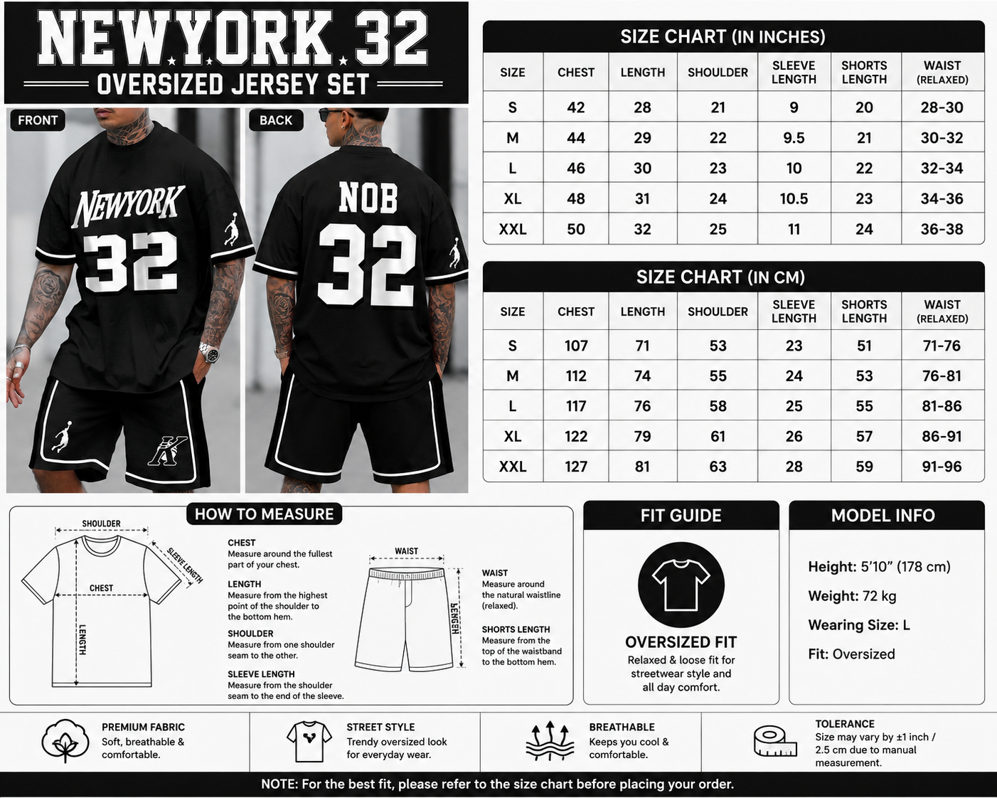 Urban Street Oversized T-Shirt & Shorts Set