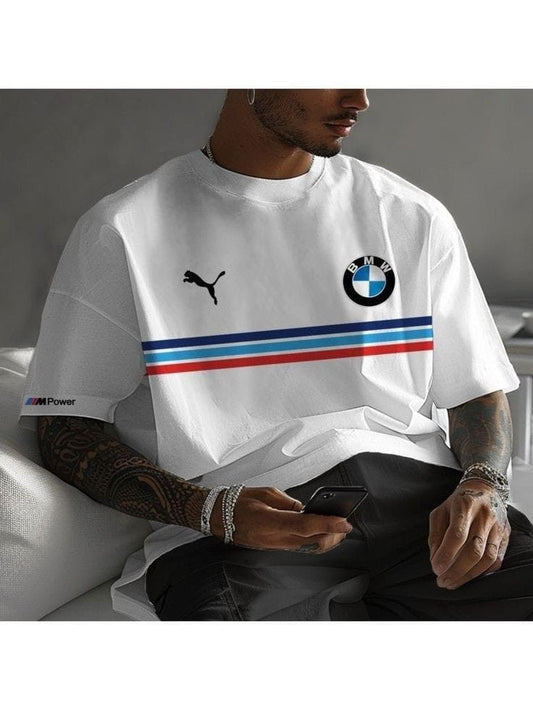 BMW Motorsport Oversized Premium T-Shirt – White