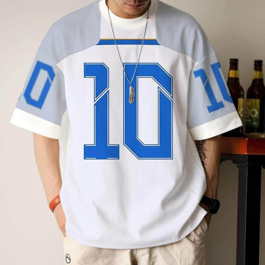 Vintage Sports Jersey Style Oversized Tee