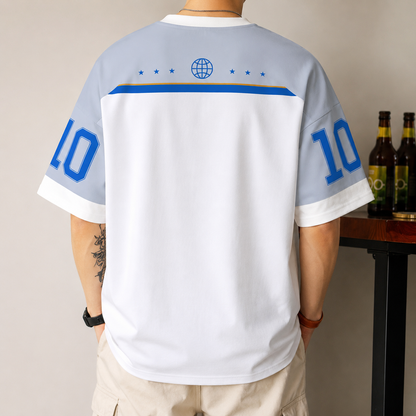 Vintage Sports Jersey Style Oversized Tee