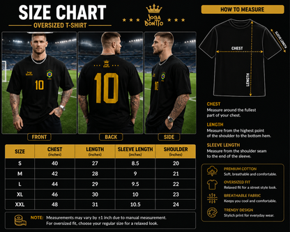 Brazil Football No.10 Oversized Tee