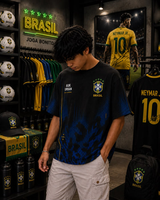 BRAZIL NEYMAR JR 10 OVERSIZED T-SHIRT – JOGA BONITO EDITION – 240 GSM