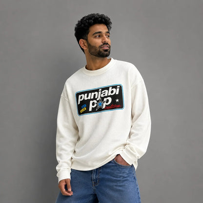 UrbanDrip Premium Waffle Texture Oversized T-Shirt – Off White