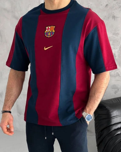 Barcelona Vintage Football Oversized Tee